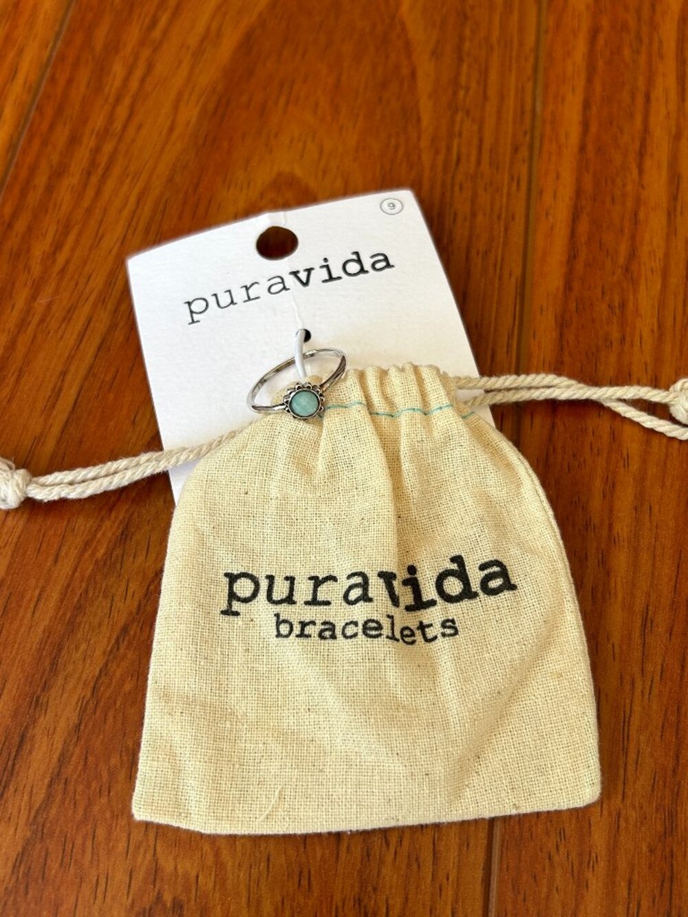 Pura Vida Blue Sun Ring NWT